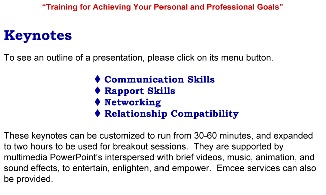 Ronald Kaufman list of keynote speeches